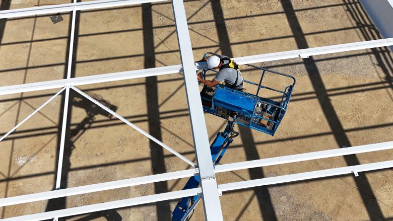 Réalisation KAPECI Acier pour bâtiment sportif à Genas