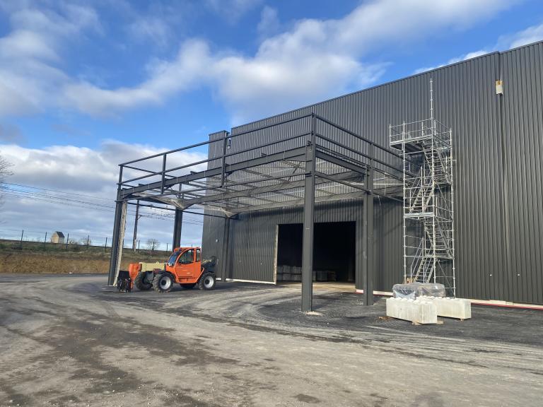 Bâtiment logistique Chalon-sur-Saône charpente acier